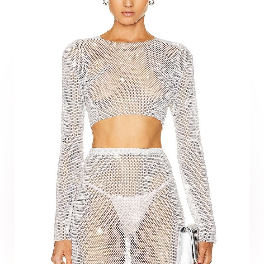 Santa Brands Long Sleeve Crop Top